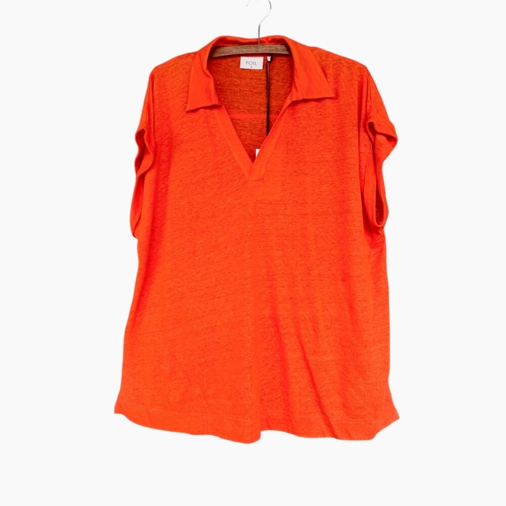 FOIL Linen Enigma Top NWT
